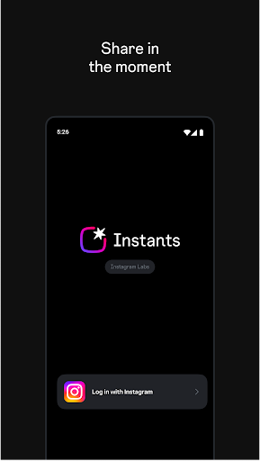Instants, an Instagram app screenshot 1