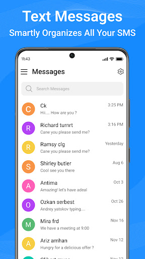 Messages: Text SMS screenshot 1