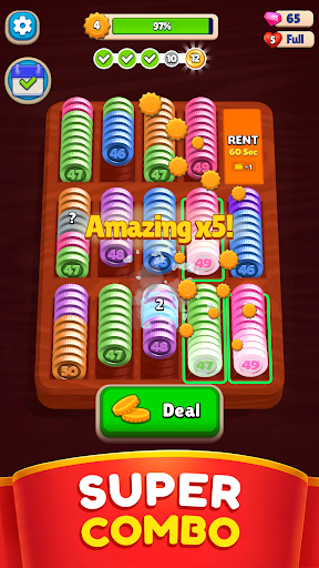 Pocket Sort: Coin Merge Puzzle screenshot 4