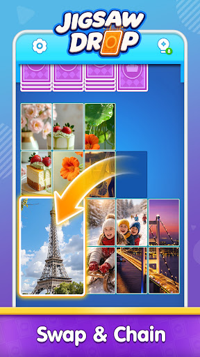 Jigsaw Drop: Solitaire Puzzle screenshot 5